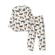thumbnail image 1 of Balery Cow Pijama para Hombre de Dos Piezas con Manga Larga, Conjunto de Dormir y Descanso Suave con Bolsillos-Small, 1 of 7