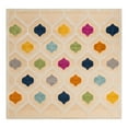 thumbnail image 3 of Unique Loom Aruba Outdoor Collection Area Rug - Noord (7' 10" Square Beige/Ivory), 3 of 7