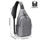 thumbnail image 4 of Mochila bandolera G4Free con bloqueo RFID, gris, 4 of 7