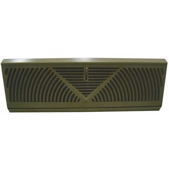 Baseboard Register, 4.5 X 18, Brown, Steel(4MJV9)