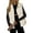 White, variant on Oplxuo Women's Stand Collar Puffer Vests Sleeveless Winter Warm Button Down Zip Up Padded Gilet Coats with Pockets