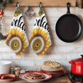 thumbnail image 6 of Welcome Kitchen Towels Set of 3, Summer Sunflowers Bohemia Floral Country Absorbent Dish Towels for Kitchen, Microfiber Hand Towel, Quick Drying Tea Towel for Cleaning Decorative Dishcloths, 6 of 7
