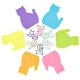 thumbnail image 2 of 6 blocs de notas, bloc de notas con forma de gato, bloc de notas para planificador de compras, lista de estudio para la oficina, 2 of 5