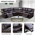 thumbnail image 6 of Manual Recliner Sofa Set with Storage and Cup Holder, 6 of 7