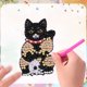 thumbnail image 3 of Art Refrigerator Magnets Sticker 6pcs Cat Acrílico para Principiantes Negros, 3 of 9