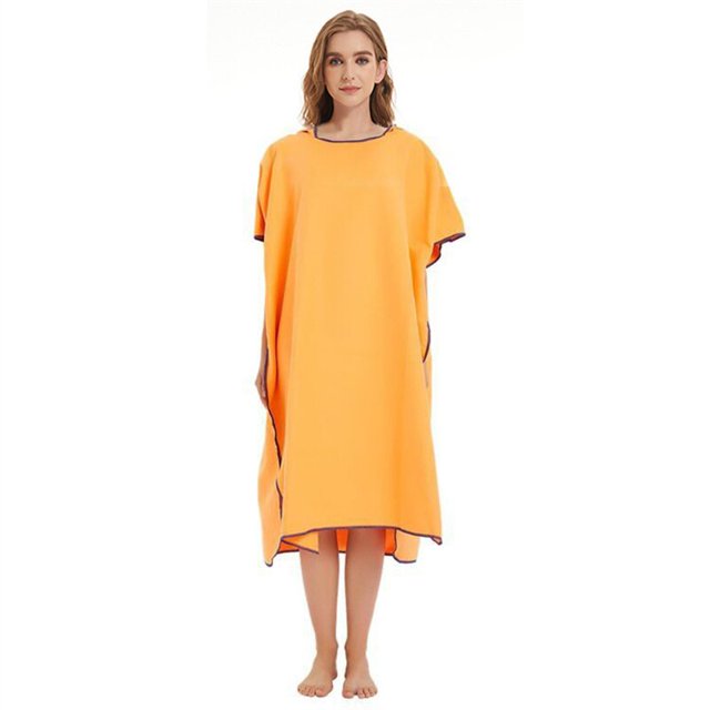 Poncho de Surf que cambia de toalla, bata de secado rápido, capucha, manta de playa de microfibra, Toalla de baño, traje de baño, Poncho de playa para adultos