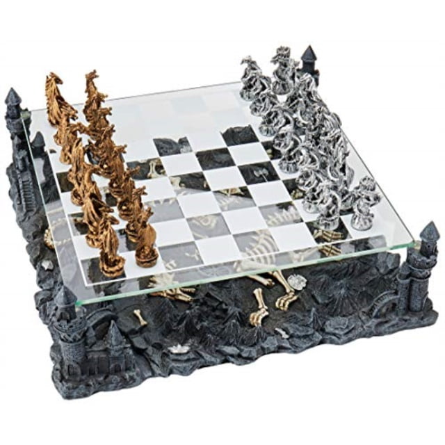 CHH Fantasy Good vs Evil 3D Theme Chess Board Strategy Game Set NEW 