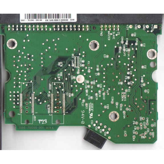 WD1600BB-56GUC0, 2061-701266-200 AK, WD IDE 3.5 PCB