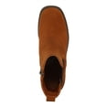 thumbnail image 3 of AQUA COLLEGE Womens Brown 1" Platform Waterproof Slip Resistant Raine Round Toe Block Heel Zip-Up Suede Chelsea 6 M, 3 of 4