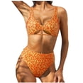 thumbnail image 1 of Bikini cómodo para mujer con estampado calado de dos piezas traje de baño conjunto de ropa de playa OAVQHLG3B Store  lin121212, 1 of 4