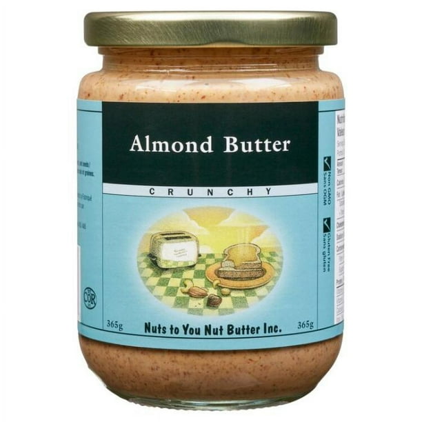 Nuts To You Nut Butter Crunchy Almond Butter, 365g Walmart.ca