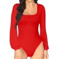 thumbnail image 2 of Xishao playera de manga larga con cuello redondo para mujer Xishao ropa, 2 of 2