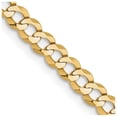 thumbnail image 3 of FJC Finejewelers 14 kt Yellow Gold Curb Lightweight Flat Cuban Chain 26 Inches x 3.7 mm, 3 of 8