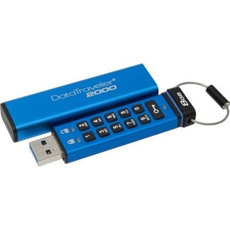 - Kingston DT2000 8GB KEYPAD USB 3.0 256BIT AES HARDWARE ENCRYPTED Flash Drive