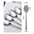 thumbnail image 2 of Sporks Juego de 4 tenedores de acero inoxidable 18/10 de 1,6 pulgadas de ancho para uso diario, utensilios para acampar con mochila, juego de cubiertos resistentes para ensalada de espagueti y, 2 of 8
