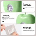 thumbnail image 3 of KAIYANG 100 bolsas de almacenamiento de alimentos, dispensador de papel de aluminio para alimentos, caja de almacenamiento montada en la pared (gris) verde, 3 of 5