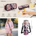 thumbnail image 4 of HUIACONG Cherry Blossom Panda Backpack for Boys Girls, Cute Panda Print School Bag 4PCS Pack with Lunch Box, Pencil Case and Water Bottle Sleeve for Elementary Kids, 4 of 7