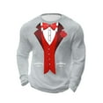 thumbnail image 2 of Ceisia Men Casual Fashion Print Round Neck Pullover Long Sleeve Sweatshirt Gift, 2 of 5