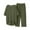 Green 2 piece outfit for women, variant on Summer Saving Wycnly Womens Casual 2 Piece Outfits Fall Cotton Linen Two Piece Lounge Set Solid Plus Size Short Sleeve Pullover and Elastic Waist Long Pants Sets under $5