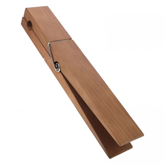 ACDANC 12 Inches Giant Clothespin with Adhesive Jumbo Wooden Clothespins Large Clothes Pin Towel Holder Clothes Clips Gift for DIY Craft Spring Farmhouse Nursery Bathroom Laundry Room