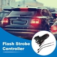 thumbnail image 2 of Controlador de Estroboscópico de Luces de Auto Único Bargains a Prueba de Agua Módulo Flasher LED para Automóviles 12V 21W Luz de Freno Universal 15x5x5cm Negro 1 pieza, 2 of 6