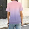 thumbnail image 3 of Womens Polo Shirts Casual Short Sleeve Lapel Collar Womens Polo Golf Shirts V Neck Breathable Work Blouses, 3 of 4