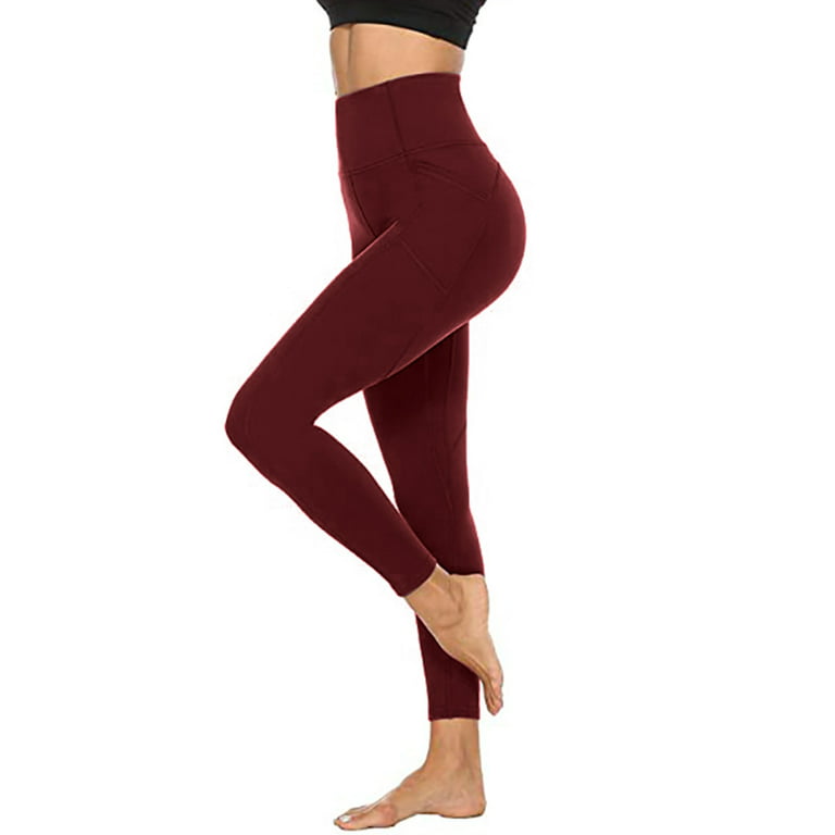 adviicd Petite Yoga Pants For Women Wide Leg Yoga Pants For Women Sweatleaf  Women's High Waisted Compression Leggings, Stretchy Workout Running Yoga