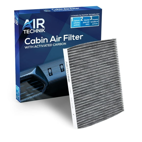 AirTechnik CF12283 Cabin Air Filter w/Activated Carbon  Fits Chrysler Pacifica 2017-2025, Voyager 2020-2025, Grand Caravan 2021-2025 - 68308950AB