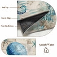 thumbnail image 6 of Area Rug for Living Room, Teal Octopus Coastal Non-Slip Indoor Large Carpet for Bedroom/Dining Room, Vintage Summer Beach Nautical Washable Low-Profile Rectangle Floor Runner Rugs - 5 x 8 Ft, 6 of 8