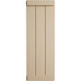 thumbnail image 2 of Ekena Millwork 16 1/2"W x 62"H Rustic Three Board Joined Board-n-Batten Rough Cedar Faux Wood Shutters w/End Batten (Per Pair), Primed Tan, 2 of 10