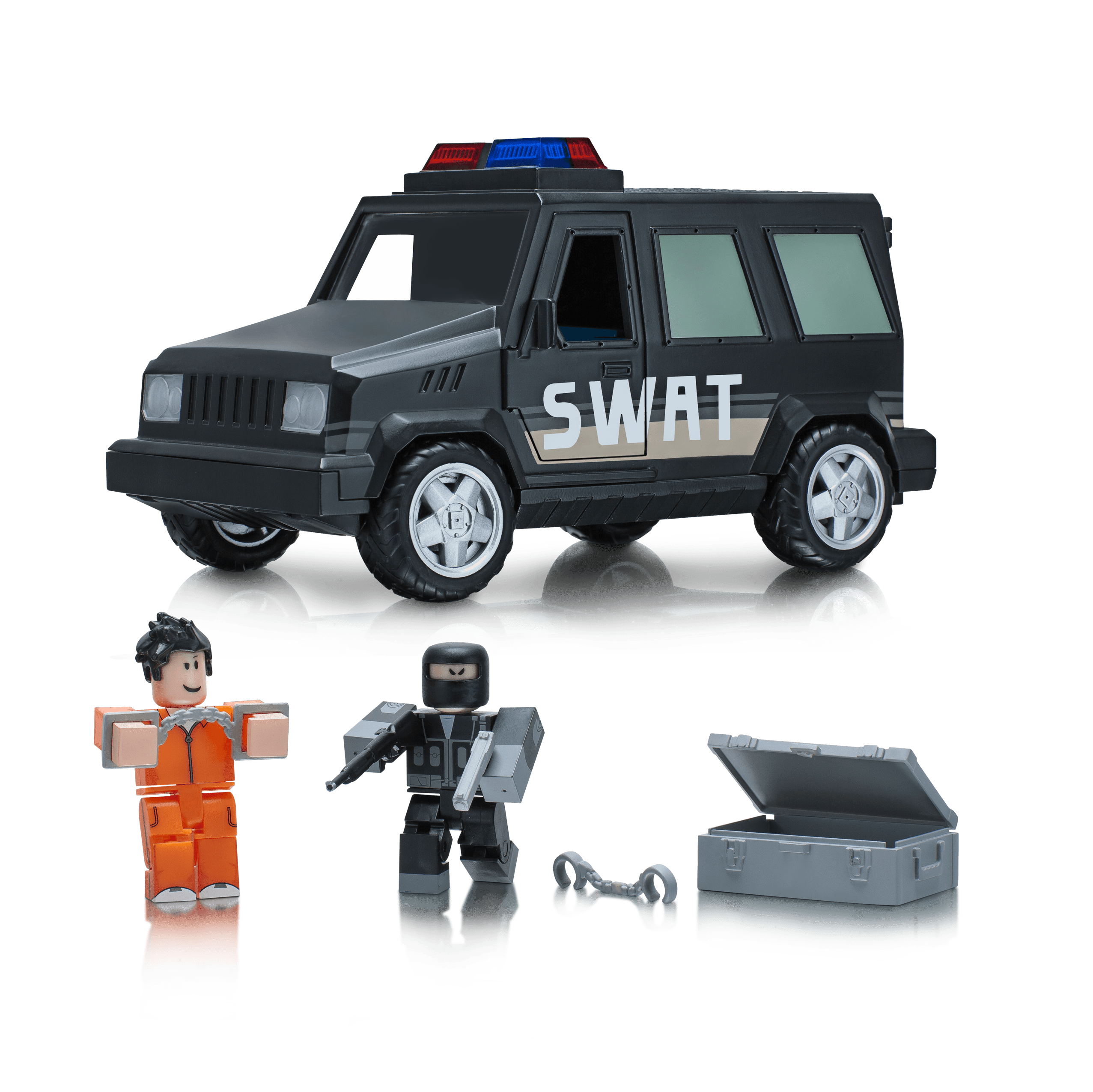 Roblox Action Collection Jailbreak Swat Unit Vehicle Includes Exclusive Virtual Item Walmart Com Walmart Com - roblox jailbreak car stereo