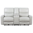 thumbnail image 4 of Greenfield Upholstered Power Reclining Loveseat Dove Grey, 4 of 12