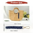 thumbnail image 3 of Llavero de Cuerda [1PCS] - Charm de Bolsa Boho - [Azul Oscuro] Llavero Trenzado, 3 of 6