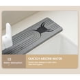 thumbnail image 5 of Faucet Mat for Kitchen Sink - 15.7"x4" Water Absorbing Stone Tray for Sink, Diatomite Fast-Drying Faucet Mat, Faucet Splash Guard for Bathroom Counter ,Dark Gray, 5 of 6