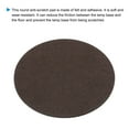 thumbnail image 3 of Uxcell 6.3" Dia. Adhesive Non-Slip Backed Felt, 2 Pcs 5mm Thick Round Lamp Base Anti-Slip Mat Anti-Scratch Pad, Brown, 3 of 6