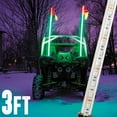 thumbnail image 2 of Krator 3ft Multi-Color LED Whip Light with Remote Control and American USA Flag - LED Antenna Whip Light Compatible with Sand Dune Buggy, ATV, UTV, RZR, Jeep, Trucks, and Other Off-Road Vehicles, 2 of 8