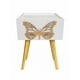 thumbnail image 2 of Buro Infantil Mesa Noche Luz Led Niñas Mariposa Recámara Mate Blanco, 2 of 5