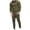 Army Green, variant on Men's Tracksuit Sets Outfit Activewear Full Zip Fleece Hoodie Jacket Cargo Sweatpant 2 Piece Casual Sweatsuit Navy
