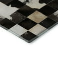 thumbnail image 4 of Addison Rugs Mayfield Washable Cowhide Boxes Black Rectangle Rug, 9' x 12', 4 of 6