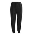 thumbnail image 4 of Bmisegm Fashionable Women's Casual Pants Lightweight Stretchy Athletic Trousers with Pockets Ideal for Workouts and Daily Activities Black M, 4 of 4
