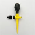 thumbnail image 4 of Lksixu Garden Sprinkler for Yard, 360°Coverage Automatic Rotating Irrigation Watering Sprinklers, Metal Large Area Ground Insert Impact Sprinklers with Stand Spike for Lawn Greenhouse Patio Outdoor, 4 of 9