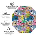 thumbnail image 3 of Kdxio Cartoon Marine Animals Funny Coasters,4 Pcs Leather Coasters,Housewarming Gifts,Protect Furniture from Water Marks Scratch and Damage, 3 of 6