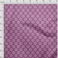 thumbnail image 4 of oneOone Polyester Spandex Purple Fabric Asian Block Floral Craft Projects Decor Fabric Printed By The Yard 56 Inch Wide, 4 of 4