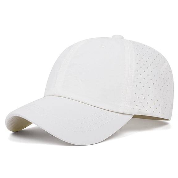 RKSTN Toddler Baseball Hat Mesh Toddler Hat Cotton Breathable Outdoor Quickly Dry Sun Protective Kids Sun Hat (White ,Free Size)