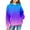 Sky Blue, variant on Solid Color Women's Sweatshirt Round Neck Long Sleeve Fall Top Musically Sweatshirt