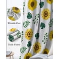 thumbnail image 6 of Spring Sunflowers Blackout Curtains for Bedroom - 84 Inch Long Light Blocking 2 Panels Set, Green Leaves Yellow Floral Rustic Botanical Thermal Living Room Drapes Grommet Window Curtains 52"x84", 6 of 8