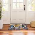 thumbnail image 3 of Yayeee Doormat for Inside 20"x32" Absorbent Low-Profile Washable Non-Slip Rubber Backed Entryway Rug, Purple Flowers, 3 of 8