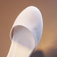 thumbnail image 5 of Girls Dress Shoes Closed Toe Heels Ankle Strap Pumps Sandals Flower Wedding Party Princess Shoes for Toddler Little Big Kid, 5 of 9