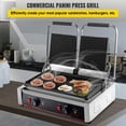 thumbnail image 2 of Parrilla Doble Eléctrica Industrial Prensa Plancha, 2 of 4