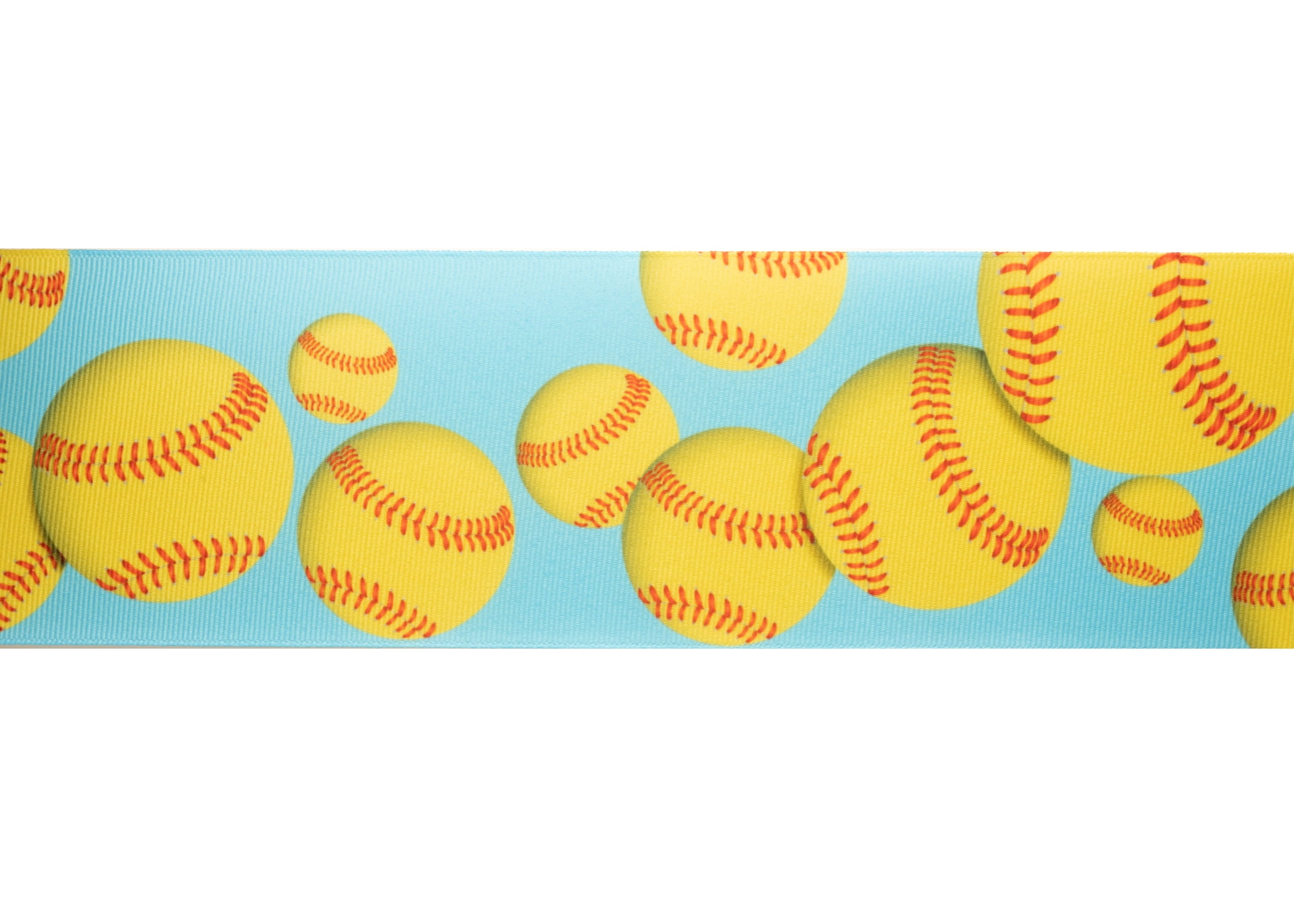 Country Brook Design® 3 inch Softball Grosgrain Ribbon, 10 Yards